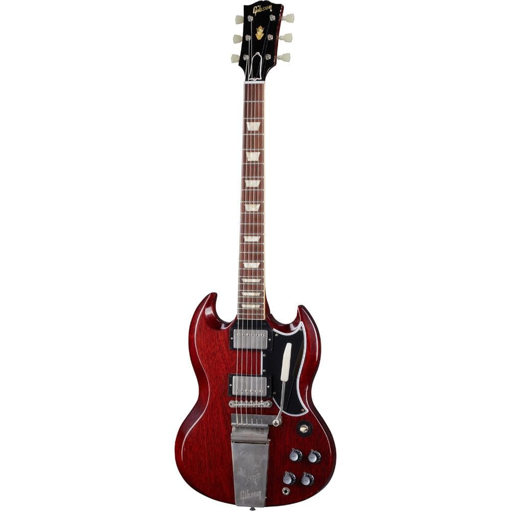 Gibson Custom Shop Murphy Lab 1964 SG Standard Reissue Cherry Red Ultra Light Aged w/Maestro Vibrola Electric Guitars / Solid Body