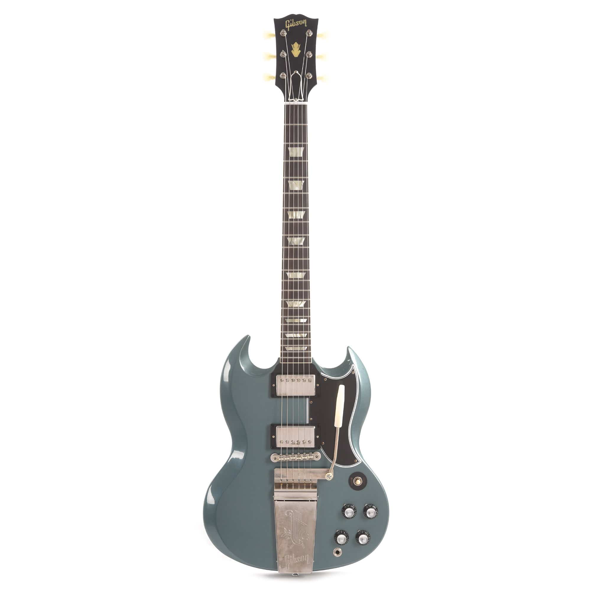 Gibson Custom Shop Murphy Lab 1964 SG Standard Reissue Pelham Blue Ultra Light Aged w/Maestro Vibrola Electric Guitars / Solid Body