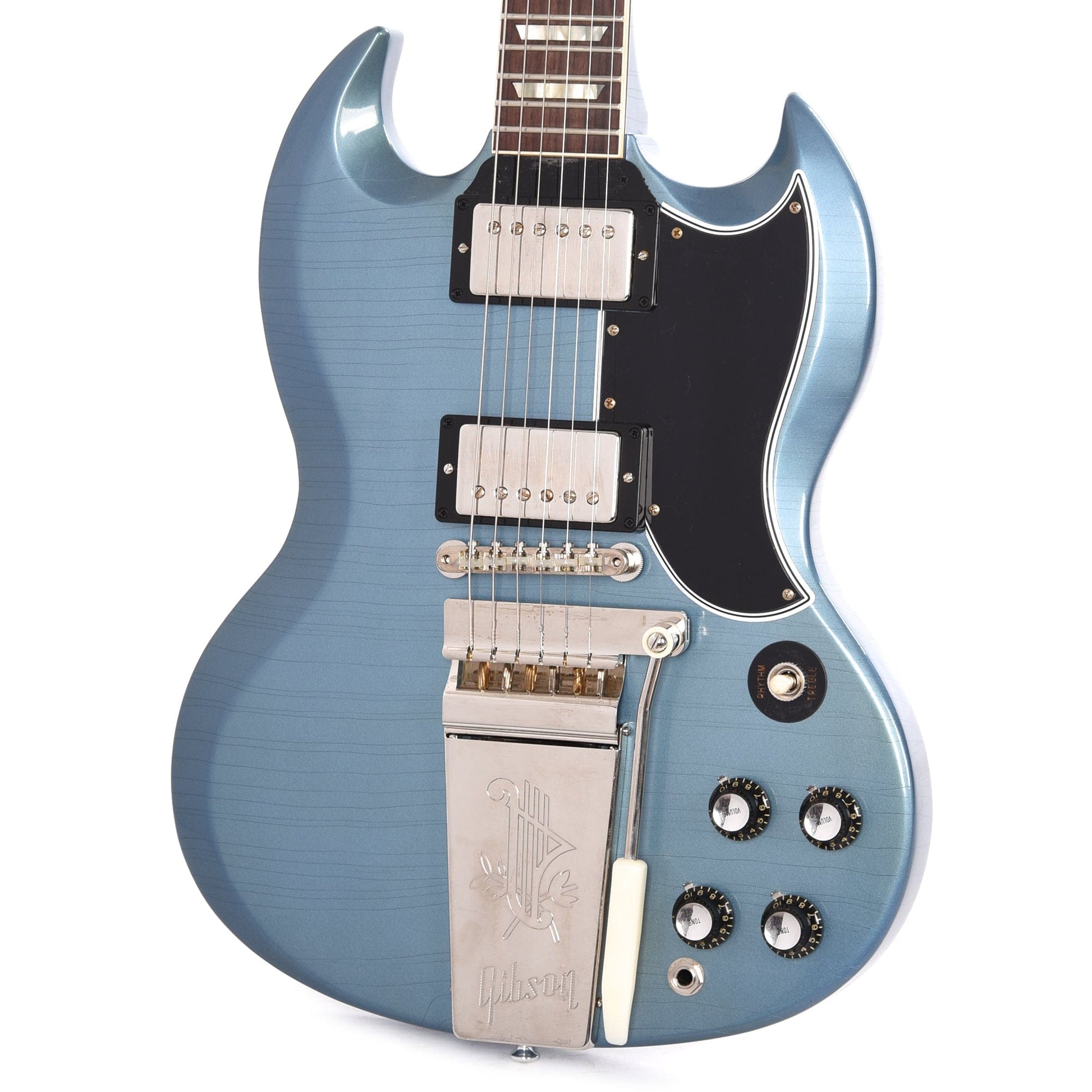 Gibson Custom Shop Murphy Lab 1964 SG Standard Reissue Pelham Blue Ultra Light Aged w/Maestro Vibrola Electric Guitars / Solid Body