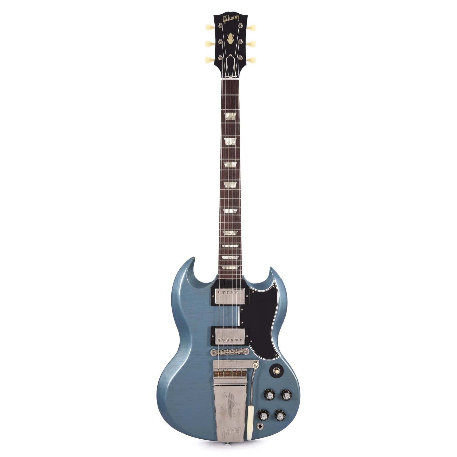 Gibson Custom Shop Murphy Lab 1964 SG Standard Reissue Pelham Blue Ultra Light Aged w/Maestro Vibrola Electric Guitars / Solid Body