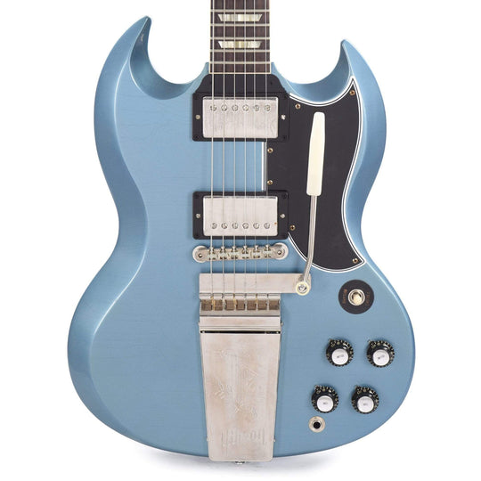 Gibson Custom Shop Murphy Lab 1964 SG Standard Reissue Pelham Blue Ultra Light Aged w/Maestro Vibrola Electric Guitars / Solid Body