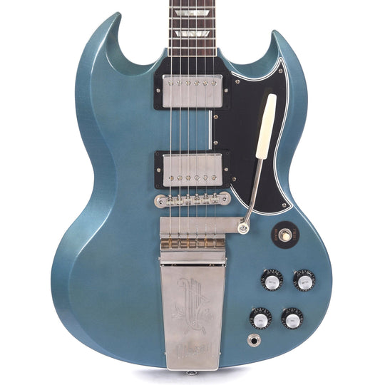 Gibson Custom Shop Murphy Lab 1964 SG Standard Reissue Pelham Blue Ultra Light Aged w/Maestro Vibrola Electric Guitars / Solid Body