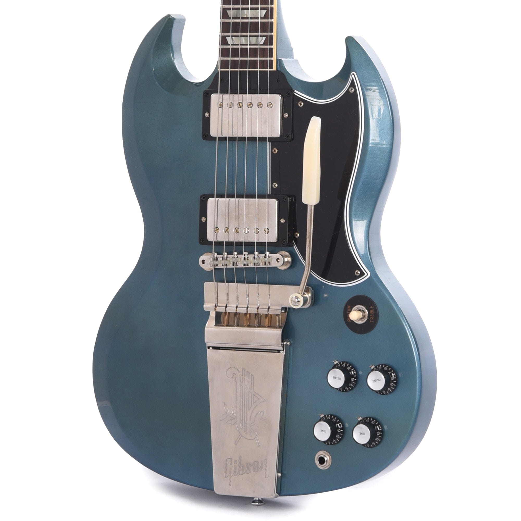 Gibson Custom Shop Murphy Lab 1964 SG Standard Reissue Pelham Blue Ultra Light Aged w/Maestro Vibrola Electric Guitars / Solid Body