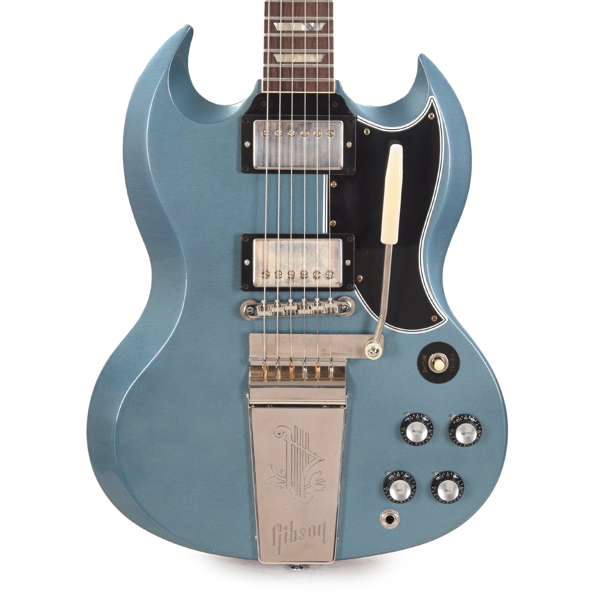 Gibson Custom Shop Murphy Lab 1964 SG Standard Reissue Pelham Blue Ultra Light Aged w/Maestro Vibrola Electric Guitars / Solid Body