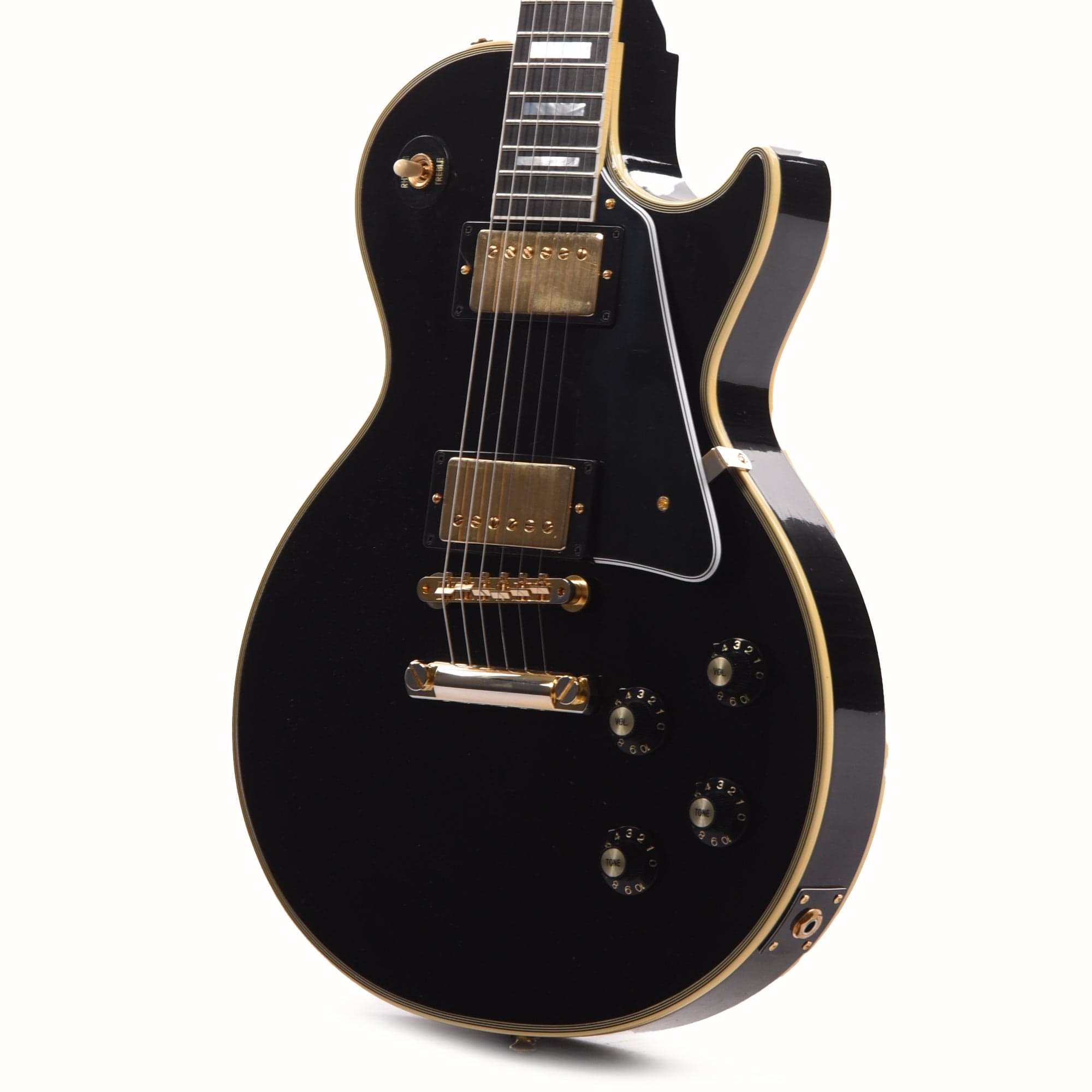 Gibson Custom Shop Murphy Lab 1968 Les Paul Custom Reissue Ebony Ultra Light Aged Electric Guitars / Solid Body