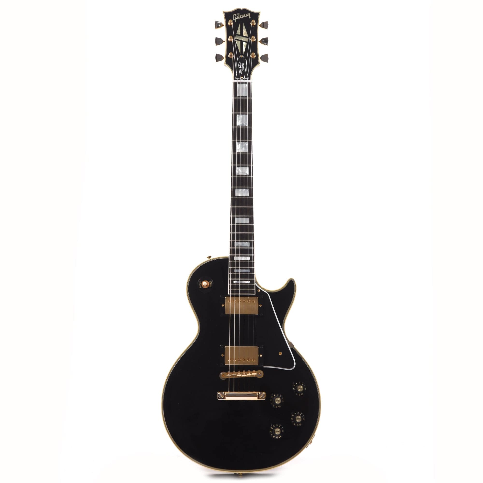 Gibson Custom Shop Murphy Lab 1968 Les Paul Custom Reissue Ebony Ultra Light Aged Electric Guitars / Solid Body