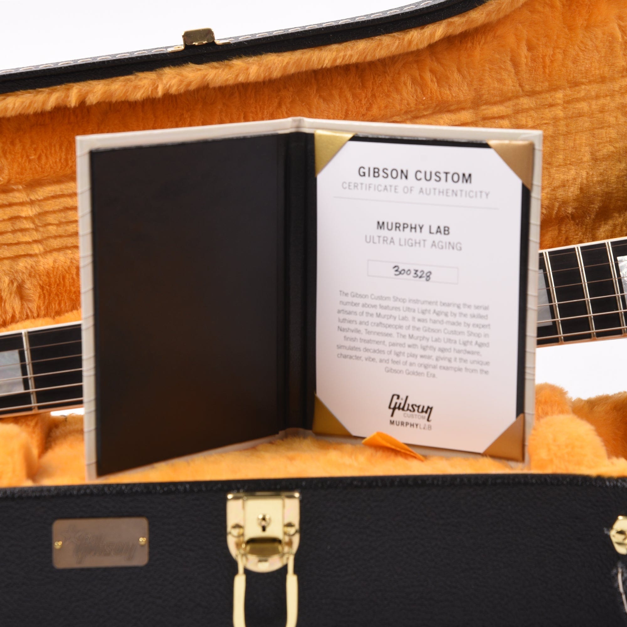 Gibson Custom Shop Murphy Lab 1968 Les Paul Custom Reissue Ebony Ultra Light Aged Electric Guitars / Solid Body