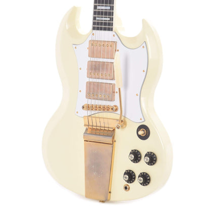 Gibson Custom Shop SG Custom 3-Pickup Classic White VOS w/Maestro Electric Guitars / Solid Body