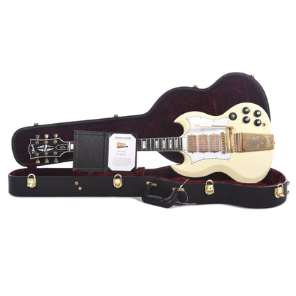 Gibson Custom Shop SG Custom 3-Pickup Classic White VOS w/Maestro Electric Guitars / Solid Body