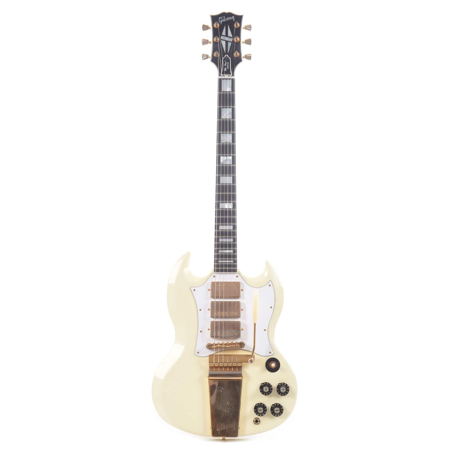 Gibson Custom Shop SG Custom 3-Pickup Classic White VOS w/Maestro Electric Guitars / Solid Body