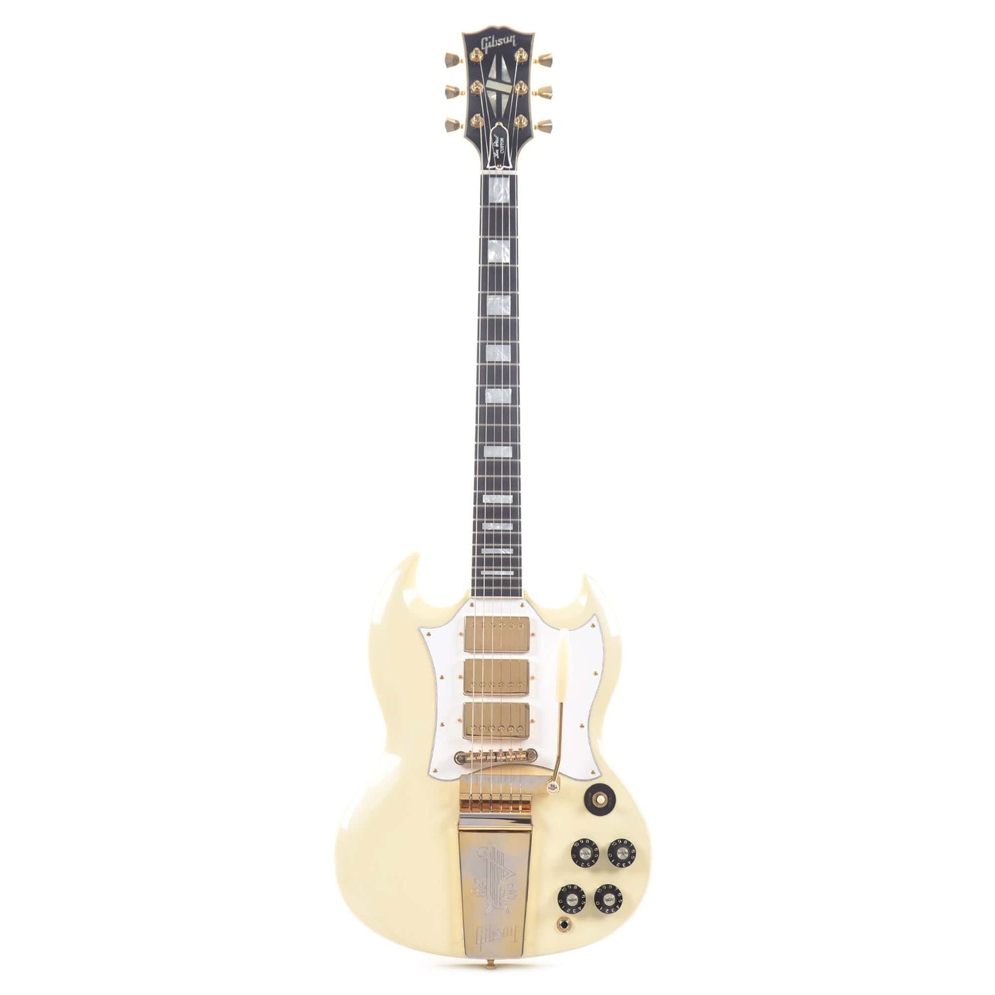 Gibson Custom Shop SG Custom 3-Pickup Classic White VOS w/Maestro Electric Guitars / Solid Body