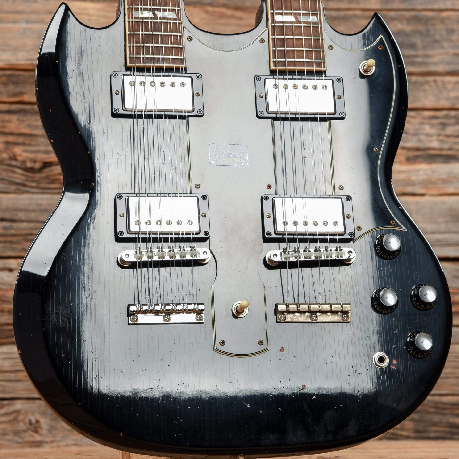 Gibson Custom Shop Slash '66 EDS-1275 Doubleneck (Signed, Aged) Black 2019 Electric Guitars / Solid Body