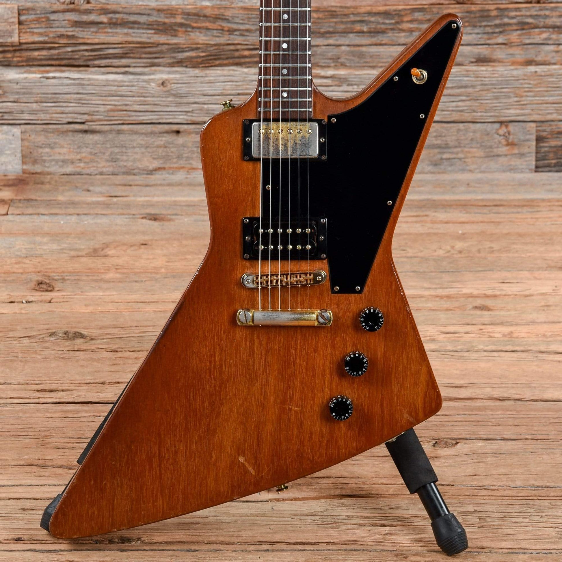 Gibson Explorer Mahogany Natural 1977 Electric Guitars / Solid Body