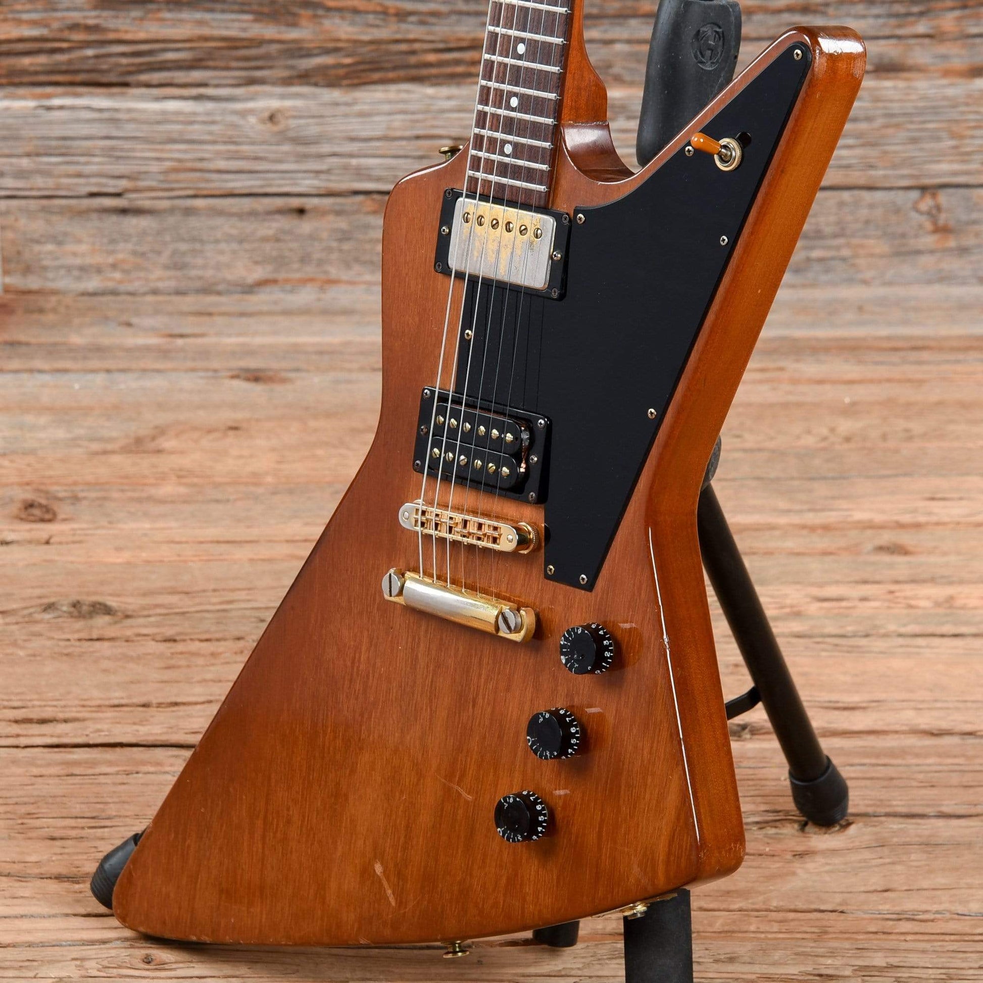 Gibson Explorer Mahogany Natural 1977 Electric Guitars / Solid Body