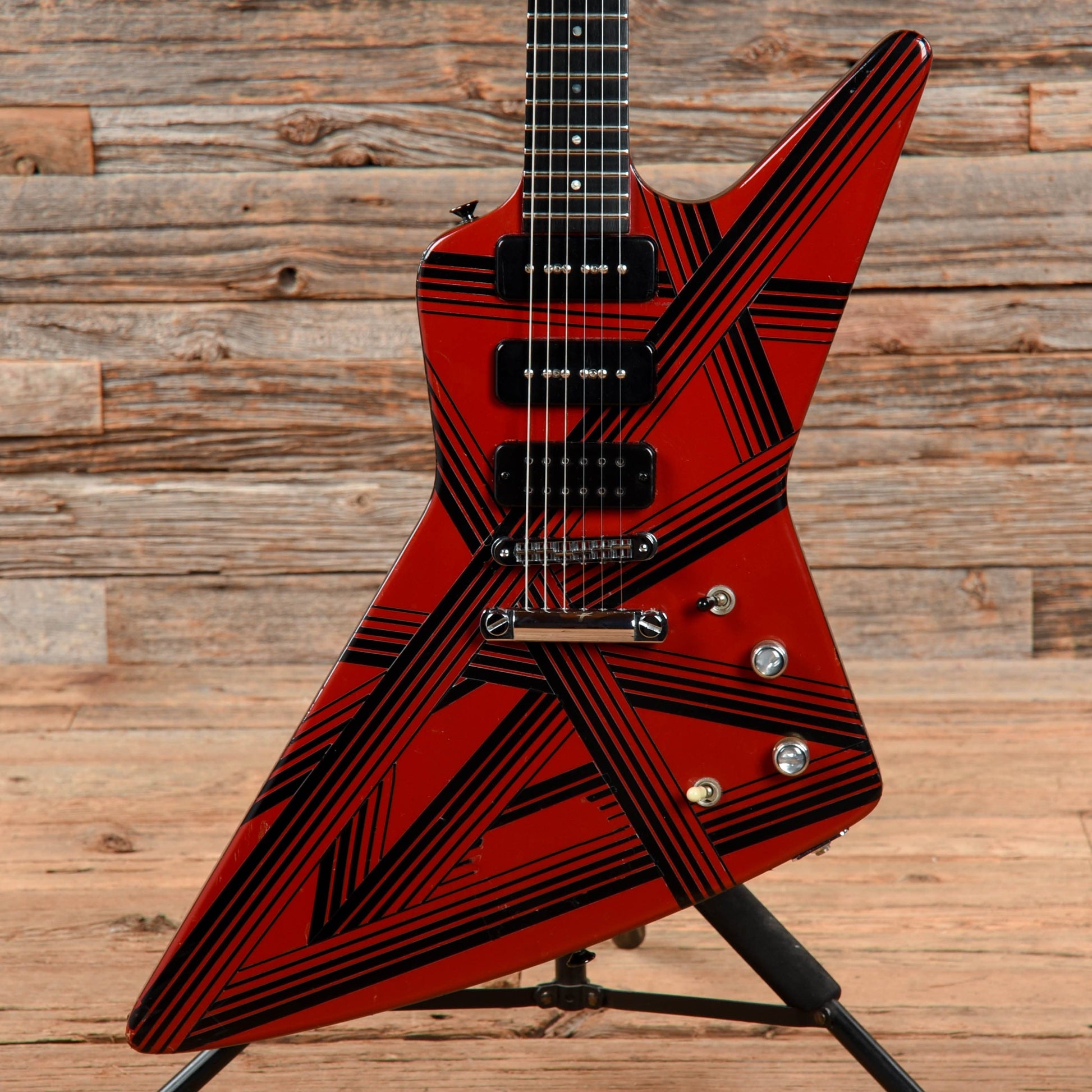 Gibson Explorer P-90 Ferrari Red Striped 1985 Electric Guitars / Solid Body