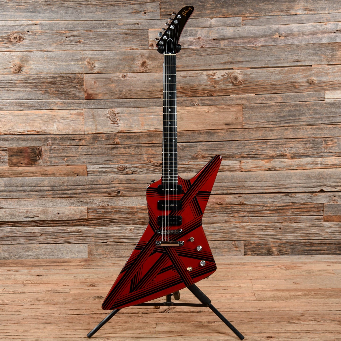 Gibson Explorer P-90 Ferrari Red Striped 1985 Electric Guitars / Solid Body