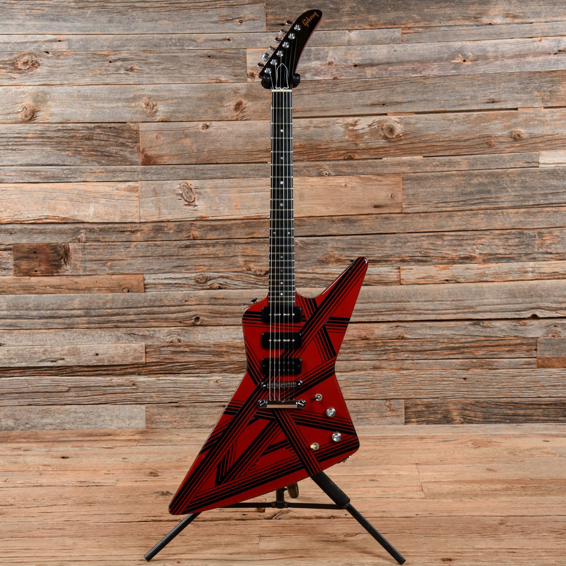 Gibson Explorer P-90 Ferrari Red Striped 1985 Electric Guitars / Solid Body