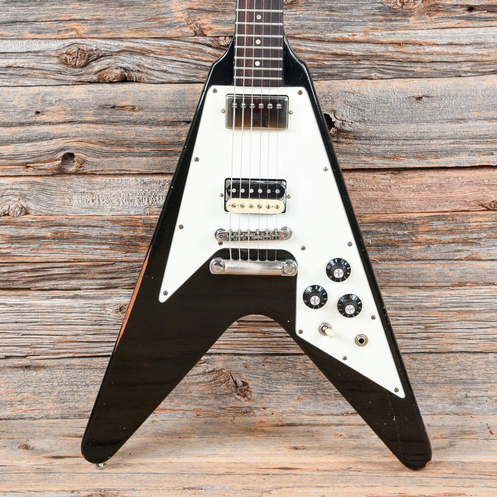 Gibson Flying V Black 1982 Electric Guitars / Solid Body