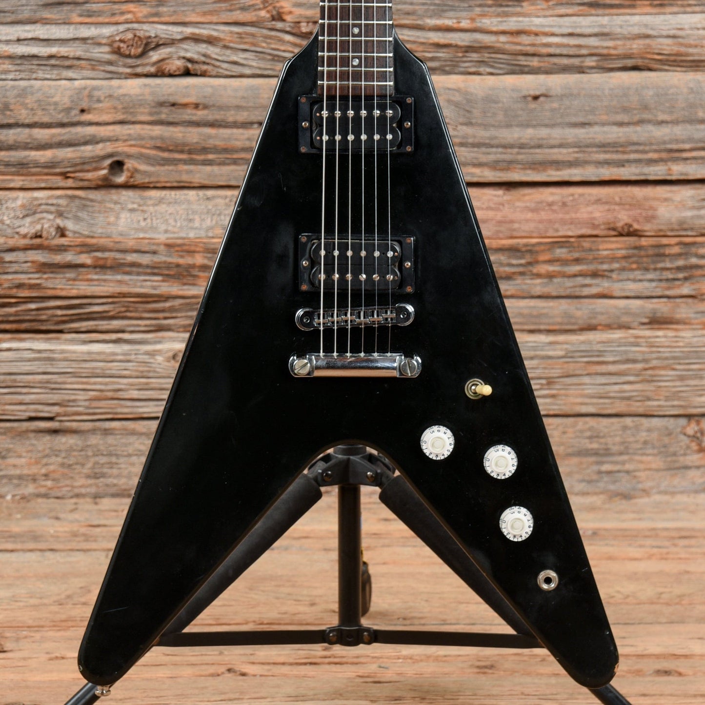 Gibson Flying V Ebony 1984 Electric Guitars / Solid Body