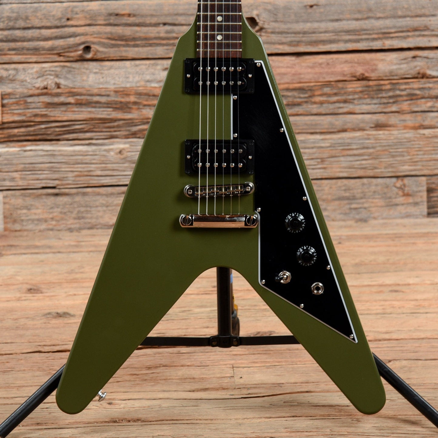 Gibson Flying V Tribute Olive Drab Olive Drab 2020 Electric Guitars / Solid Body