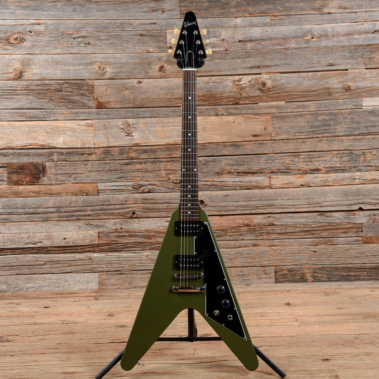 Gibson Flying V Tribute Olive Drab Olive Drab 2020 Electric Guitars / Solid Body