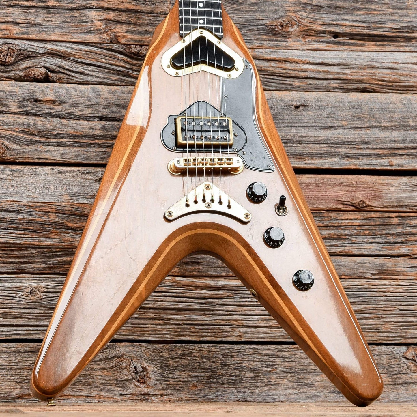 Gibson Flying V2 Natural 1980 Electric Guitars / Solid Body