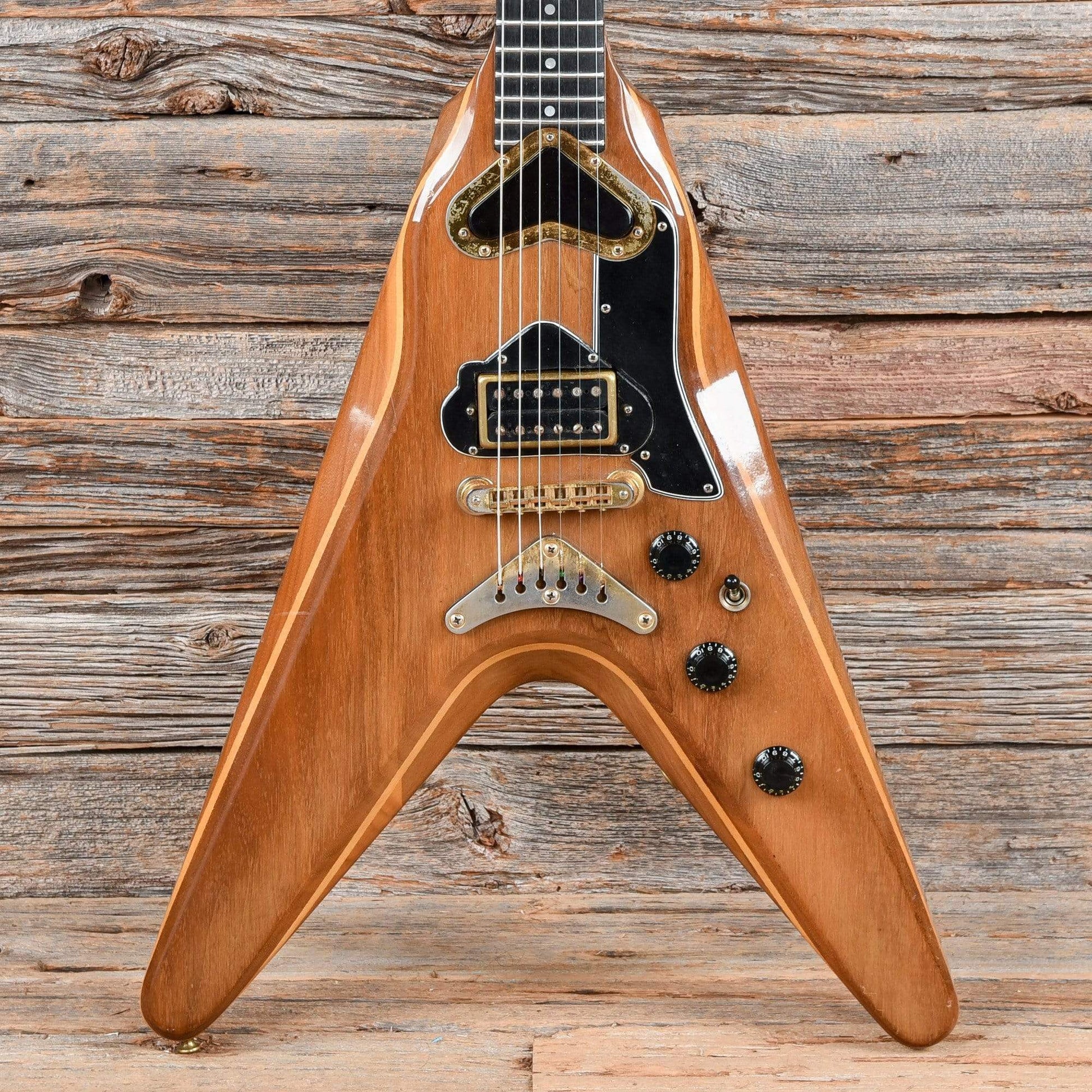 Gibson Flying V2 Natural 1980 Electric Guitars / Solid Body