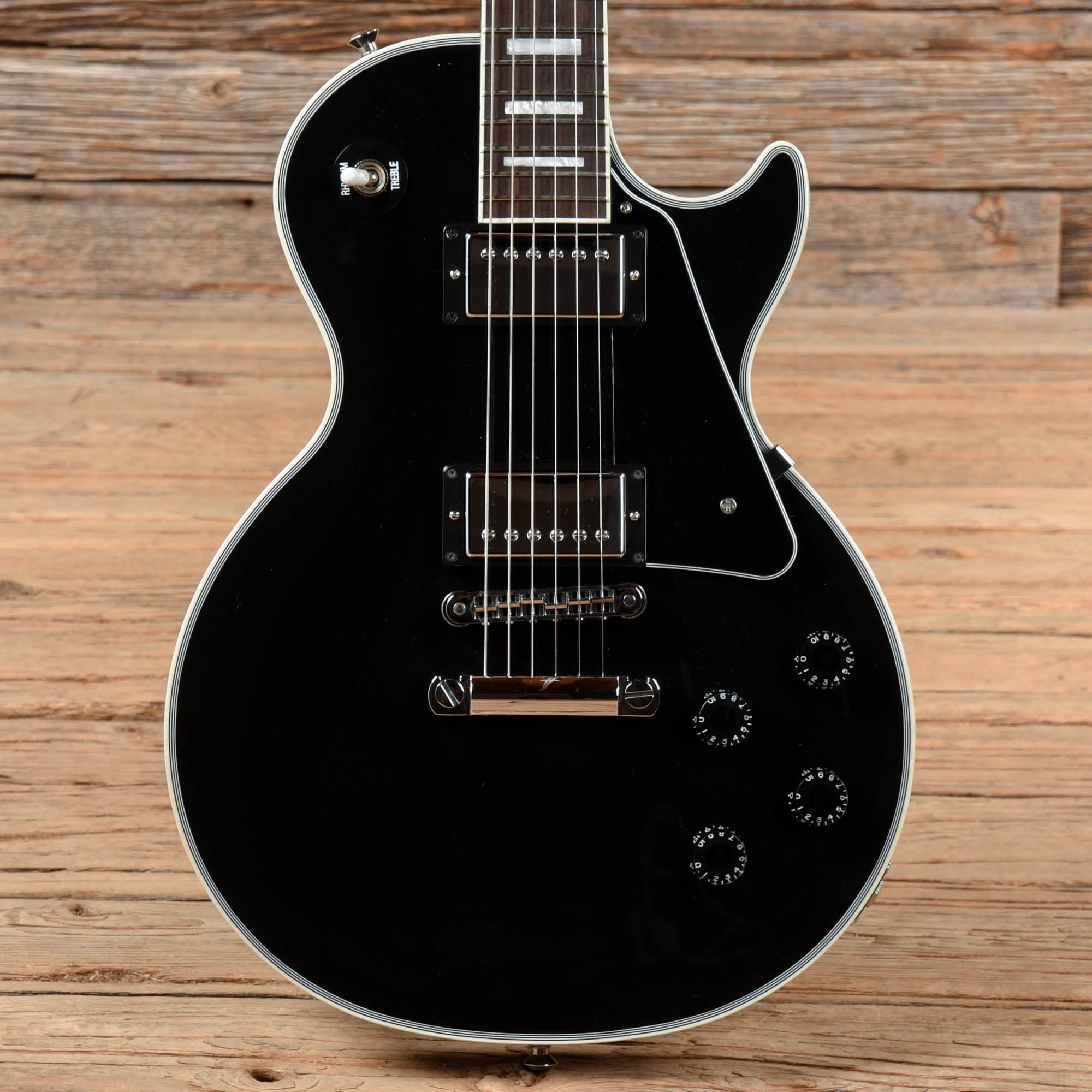 2012 Gibson Les Paul Custom Classic Ebony/Black with Silver Hardware, Good  Shape! All original!