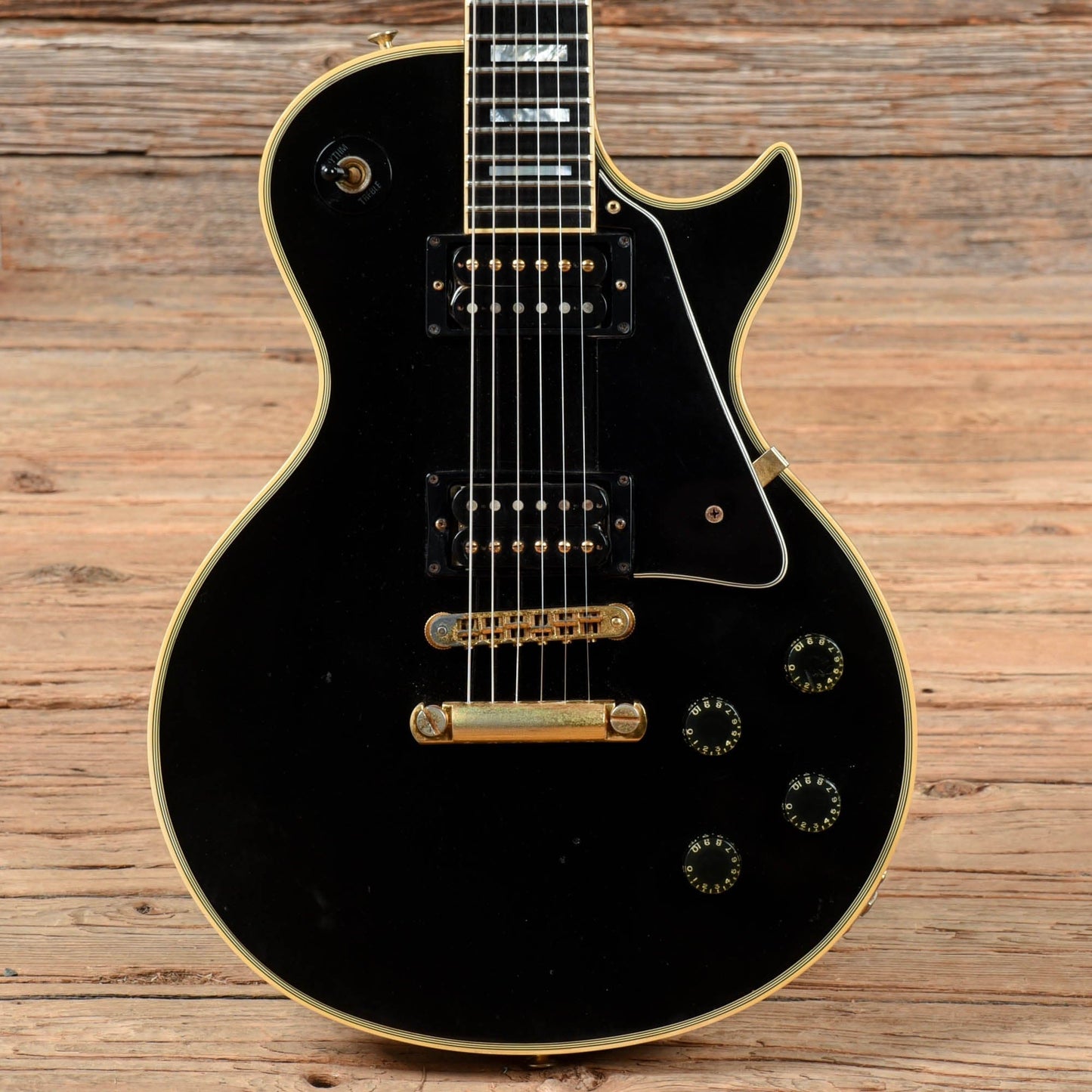 Gibson Les Paul Custom Black 1981 Electric Guitars / Solid Body