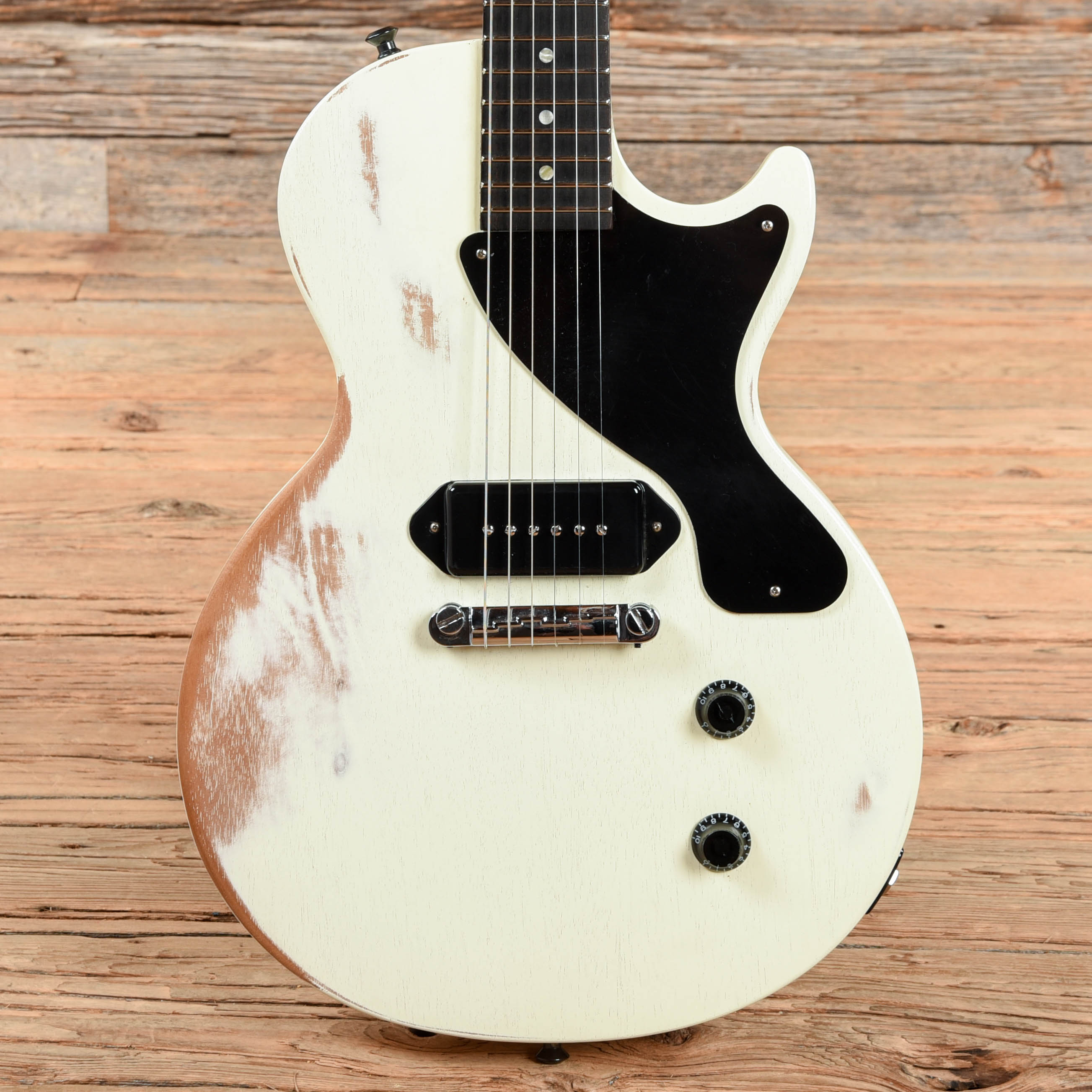 Gibson Les Paul Junior White Refin 2010 – Chicago Music Exchange