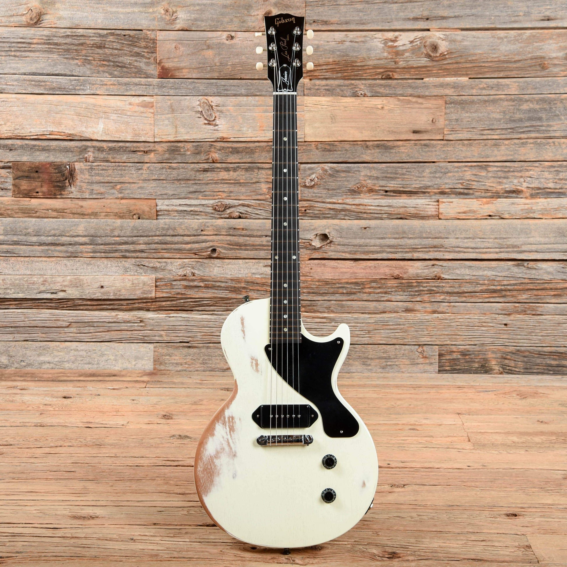 Gibson Les Paul Junior White Refin 2010 Electric Guitars / Solid Body