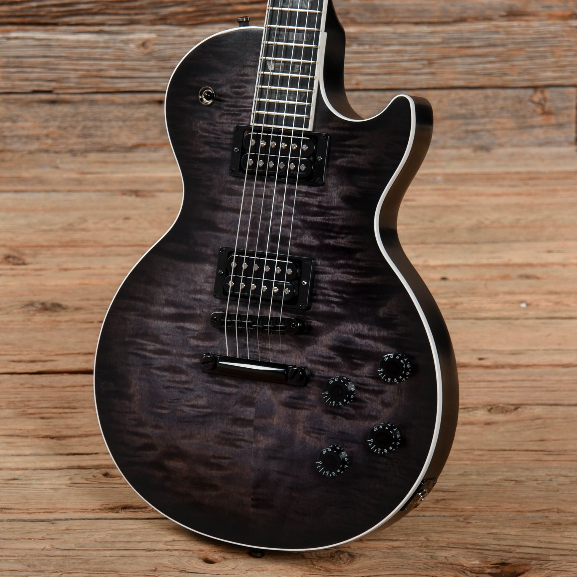 Gibson Les Paul Standard Dark Knight Transparent Ebony Burst Satin 2019 Electric Guitars / Solid Body