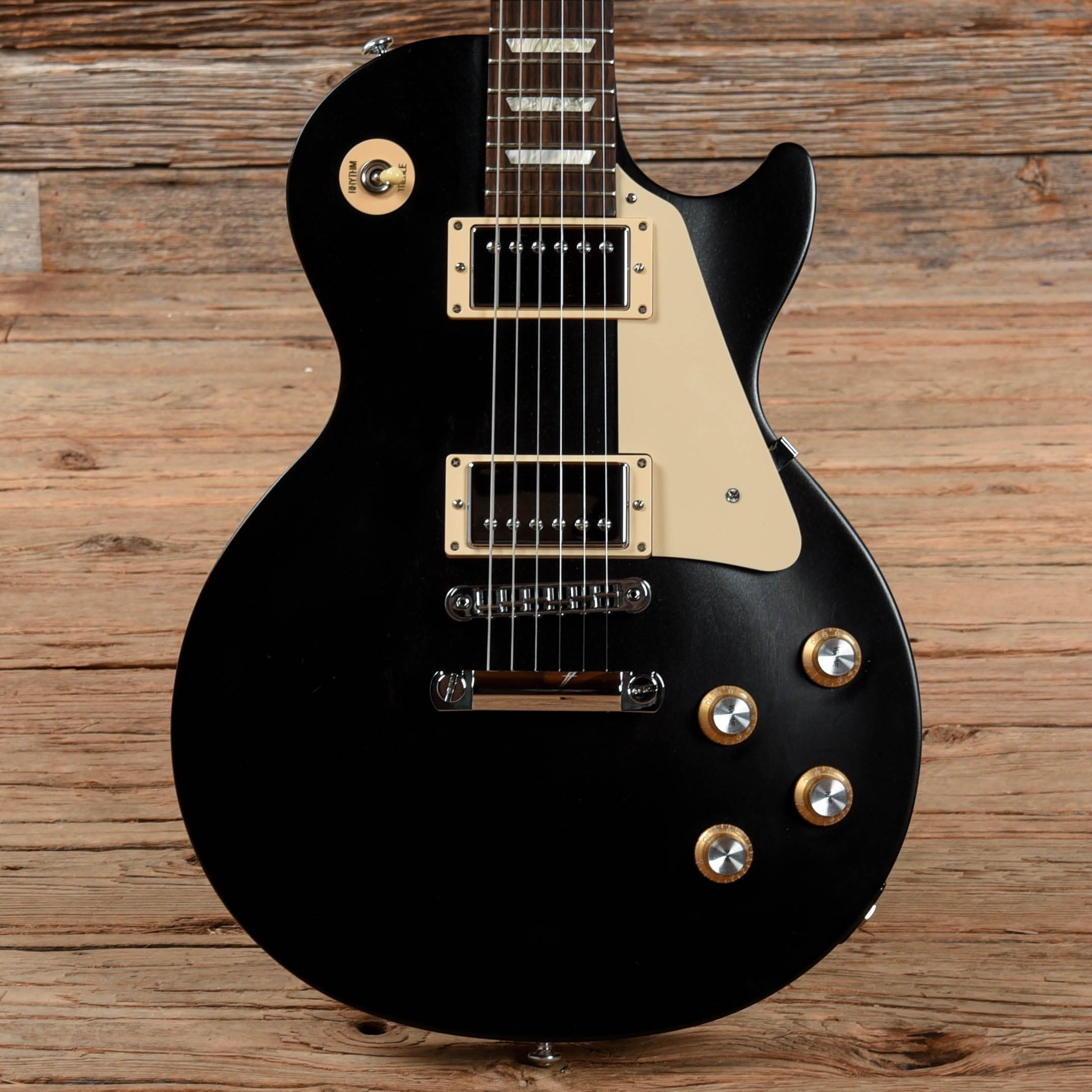 Gibson Les Paul Studio Faded T Satin Ebony 2016 – Chicago Music Exchange