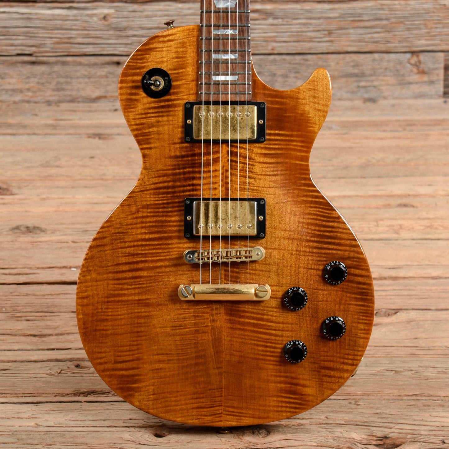 Gibson Les Paul Studio Plus Amber 2001 Electric Guitars / Solid Body