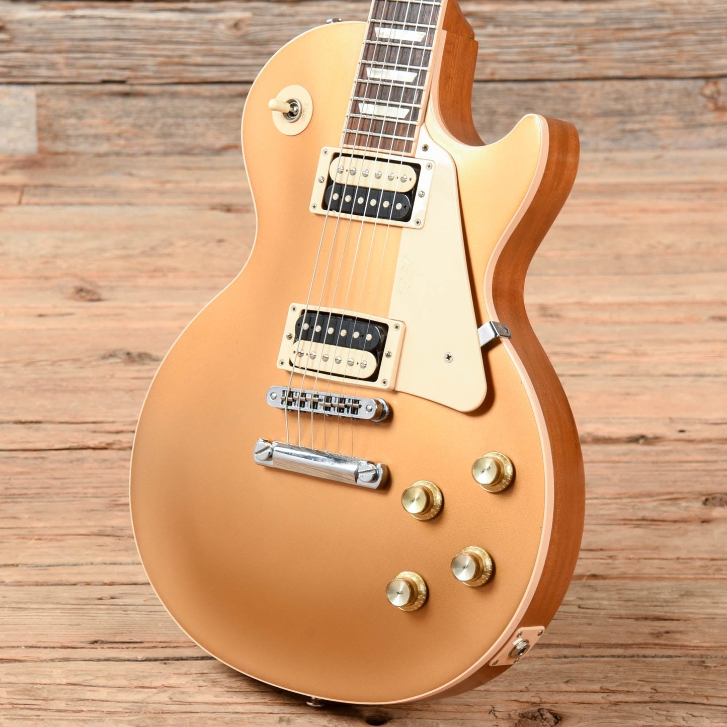 Gibson Les Paul Traditional 1960 Limited Edition Satin Goldtop 2011 Electric Guitars / Solid Body