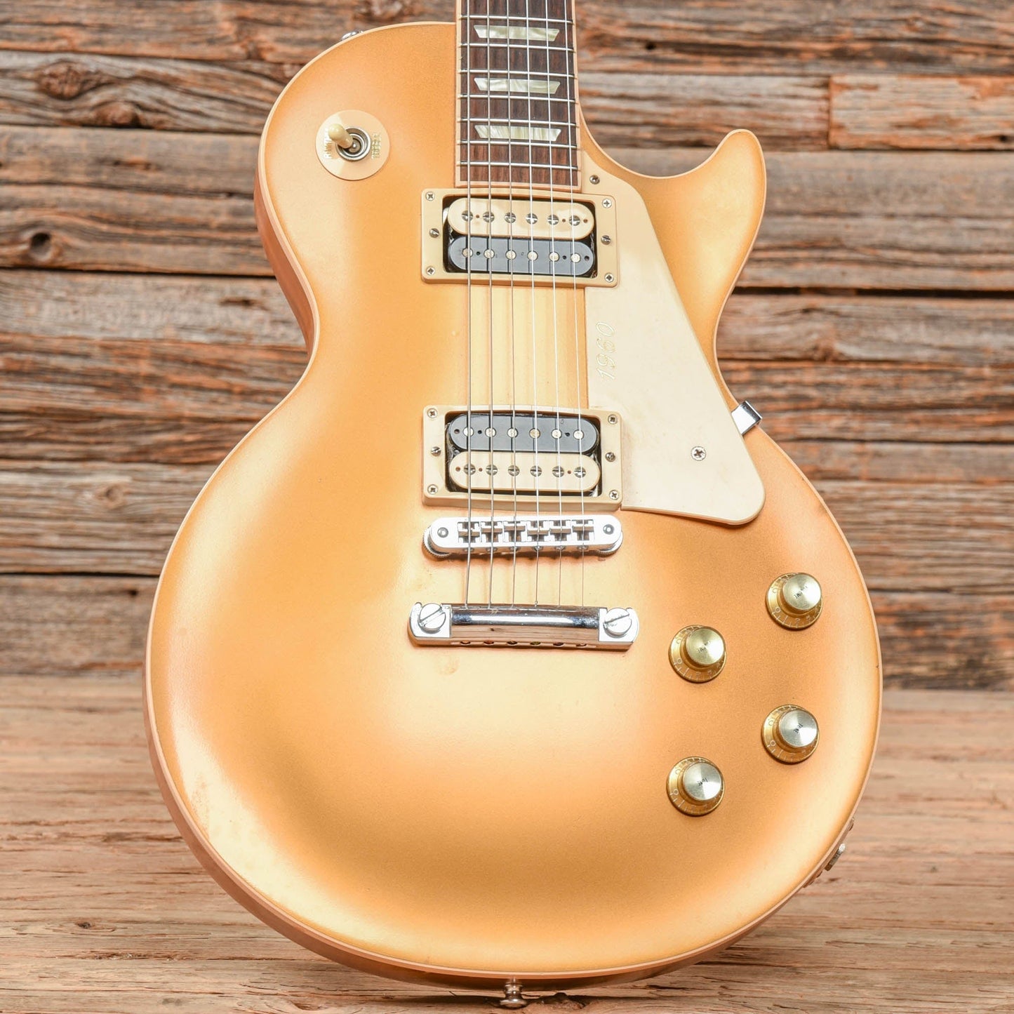 Gibson Les Paul Traditional 1960 Limited Edition Satin Goldtop 2011 Electric Guitars / Solid Body