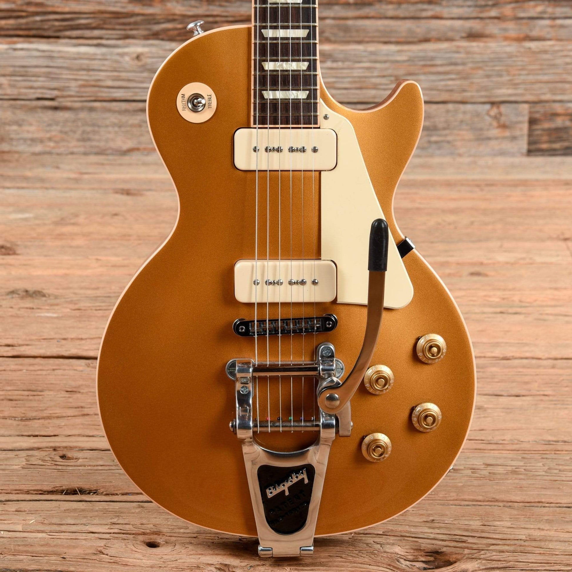 Gibson Les Paul Traditional P-90 Bigsby Goldtop 2014 Electric Guitars / Solid Body