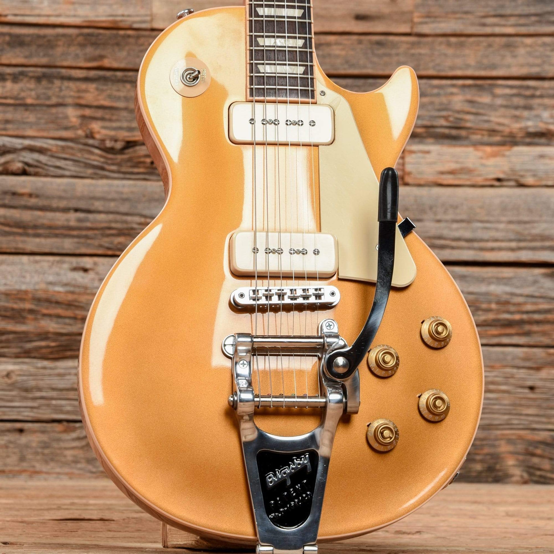 Gibson Les Paul Traditional P-90 Bigsby Goldtop 2014 Electric Guitars / Solid Body