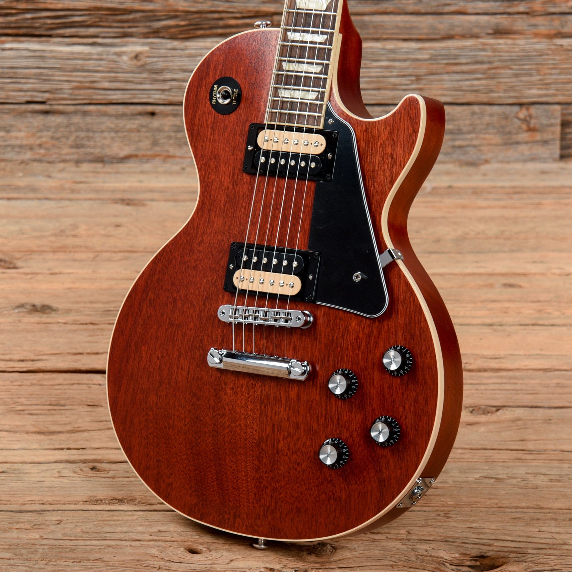 Gibson Les Paul Traditional Pro V Satin Mahogany Top Satin Wine Red 20 –  Chicago Music Exchange