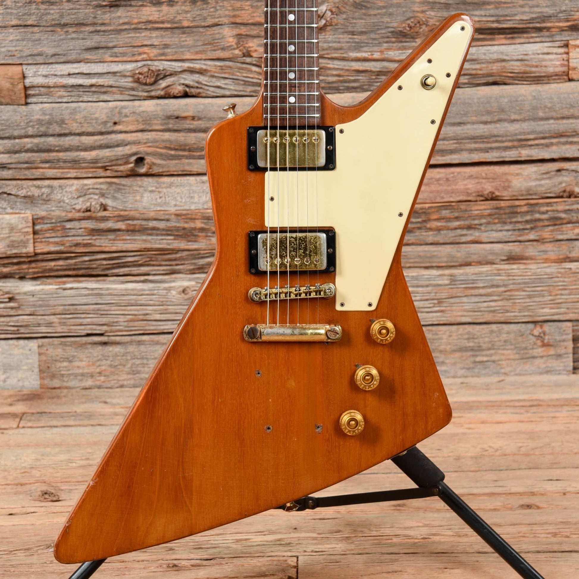 Gibson Limited Edition Explorer Natural 1976 Electric Guitars / Solid Body