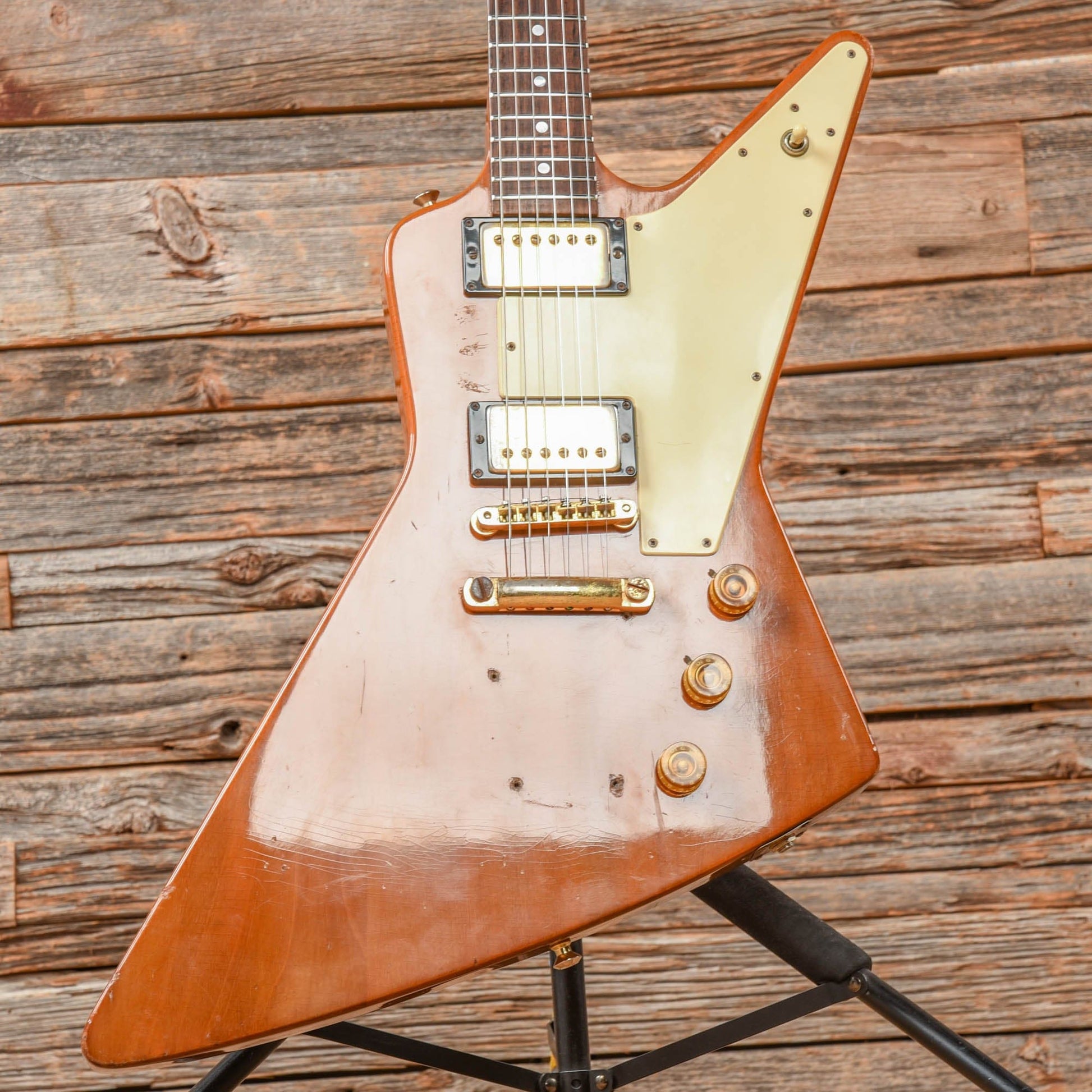 Gibson Limited Edition Explorer Natural 1976 Electric Guitars / Solid Body