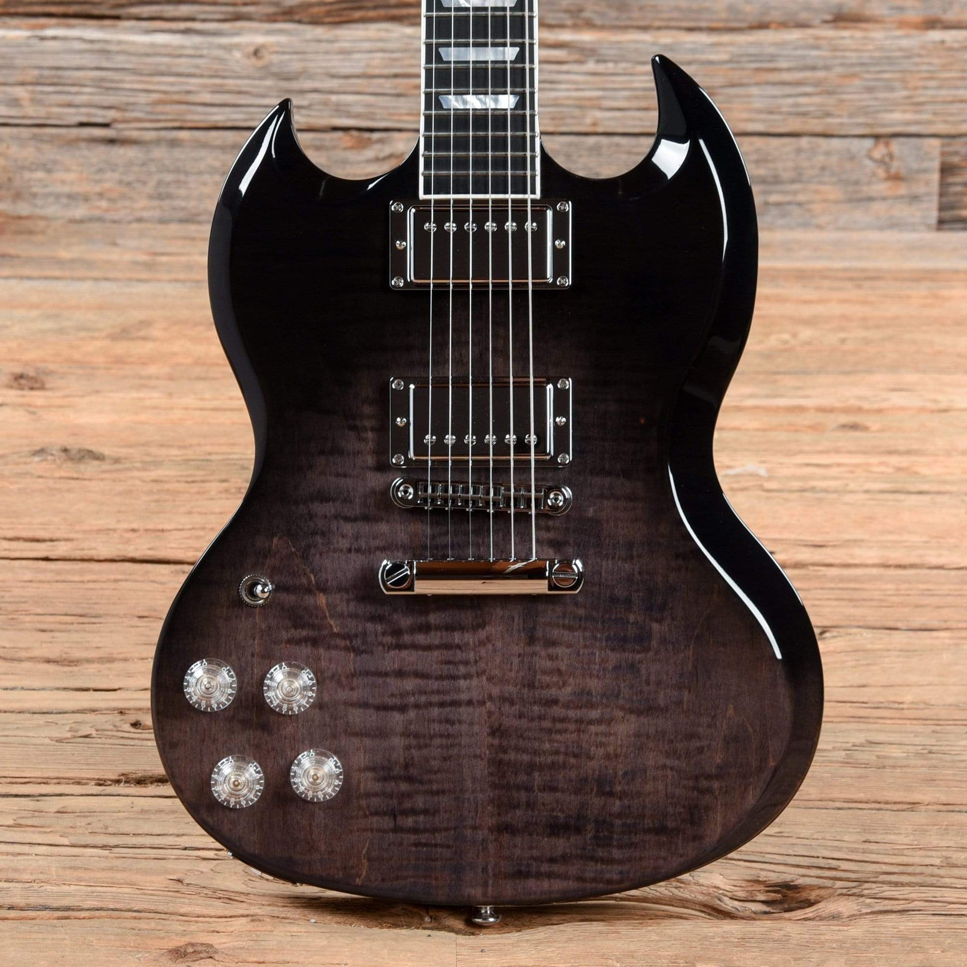 Gibson SG High Performance Trans Black Fade 2019 LEFTY Electric Guitars / Solid Body