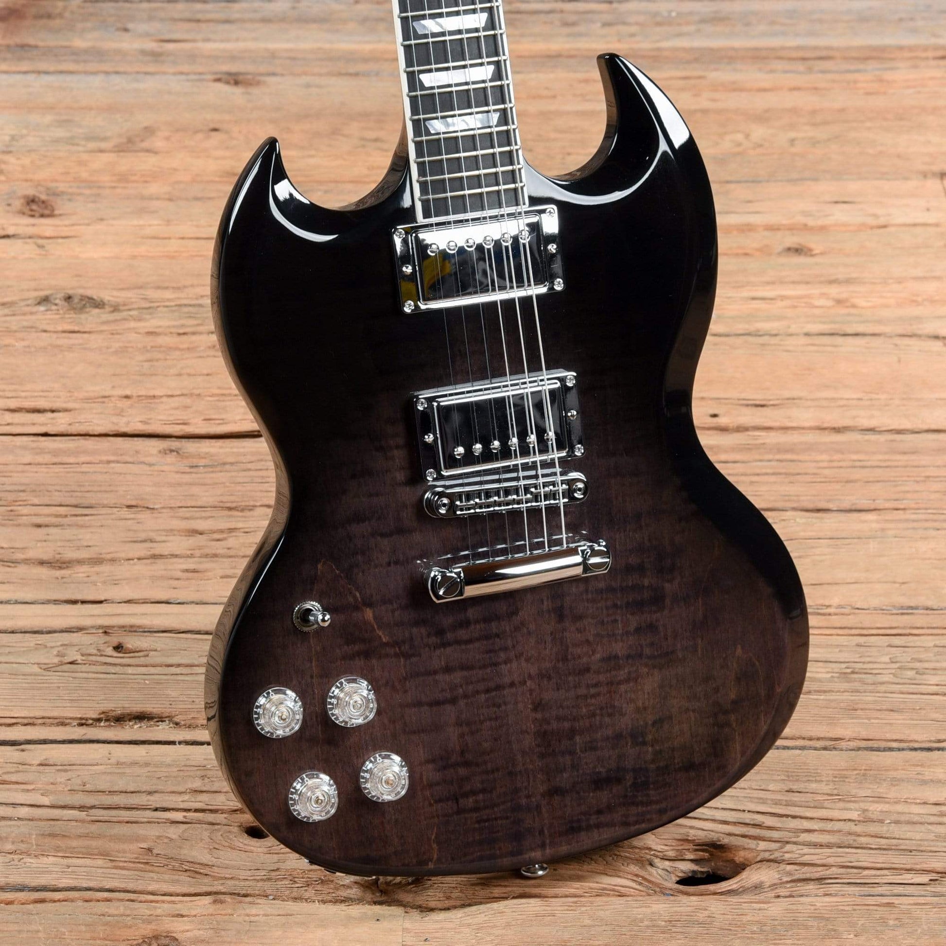 Gibson SG High Performance Trans Black Fade 2019 LEFTY Electric Guitars / Solid Body