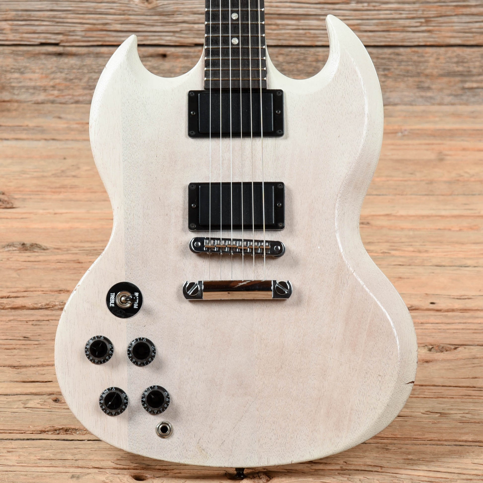 Gibson SGJ Transparent White 2013 LEFTY Electric Guitars / Solid Body