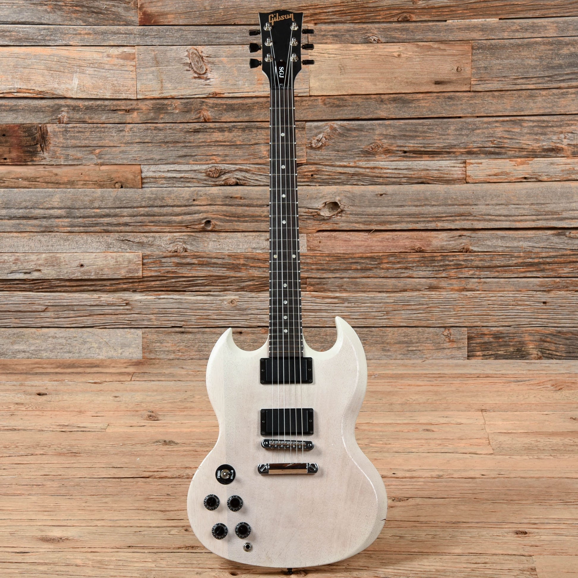 Gibson SGJ Transparent White 2013 LEFTY Electric Guitars / Solid Body