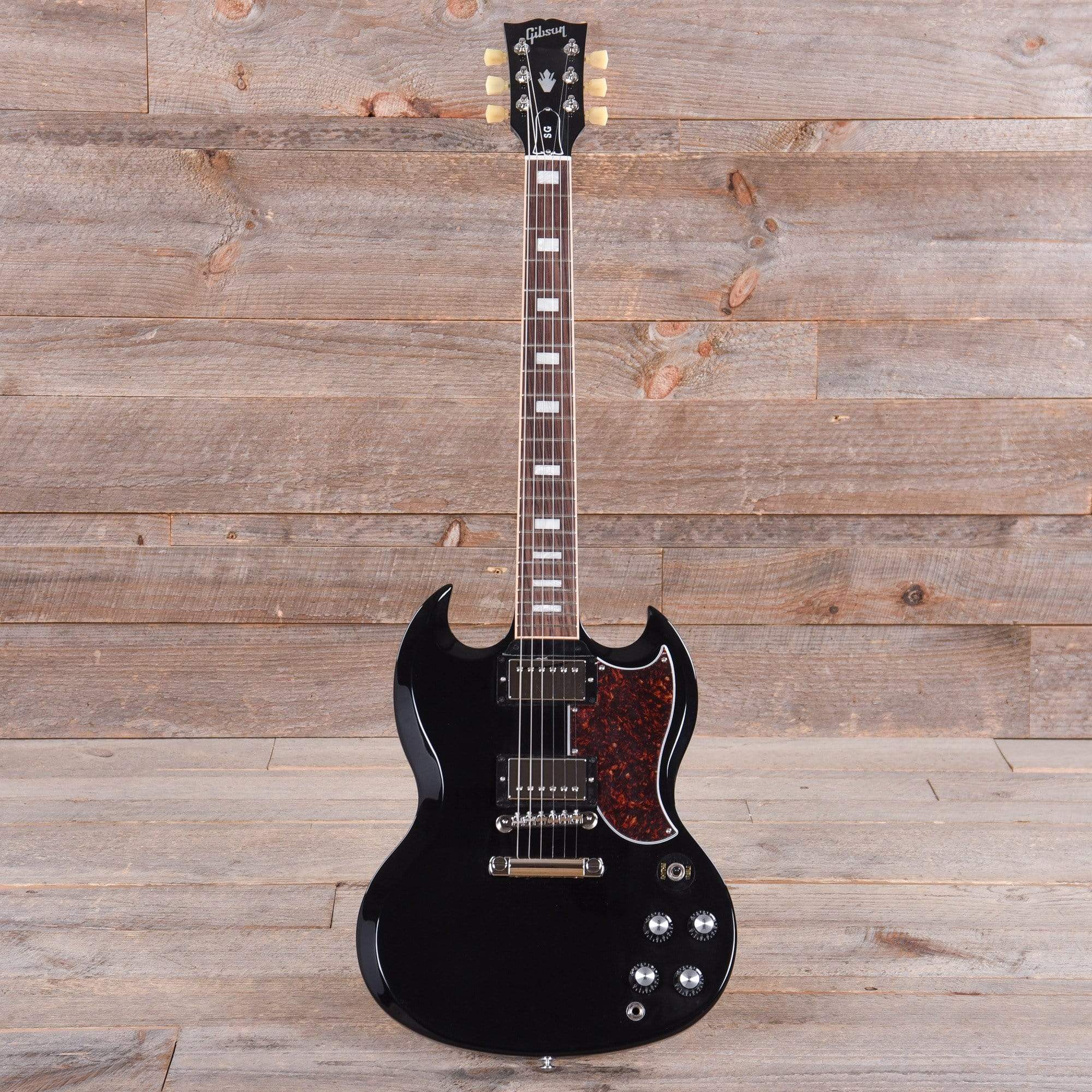 Gibson USA SG Standard Ebony w/Tortoise Pickguard & T-Type Pickups 
