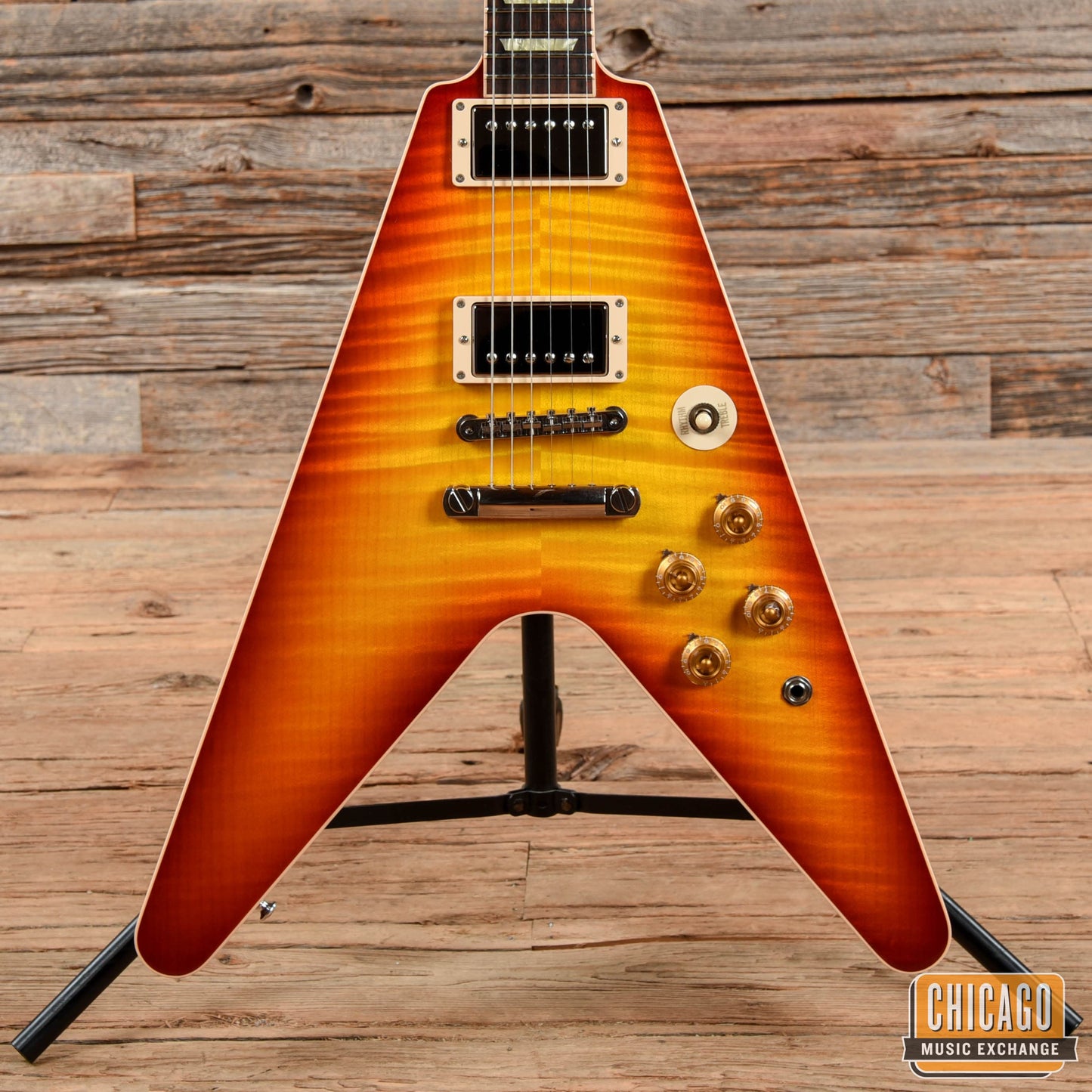 Gibson Custom Flying V Standard Washed Cherry