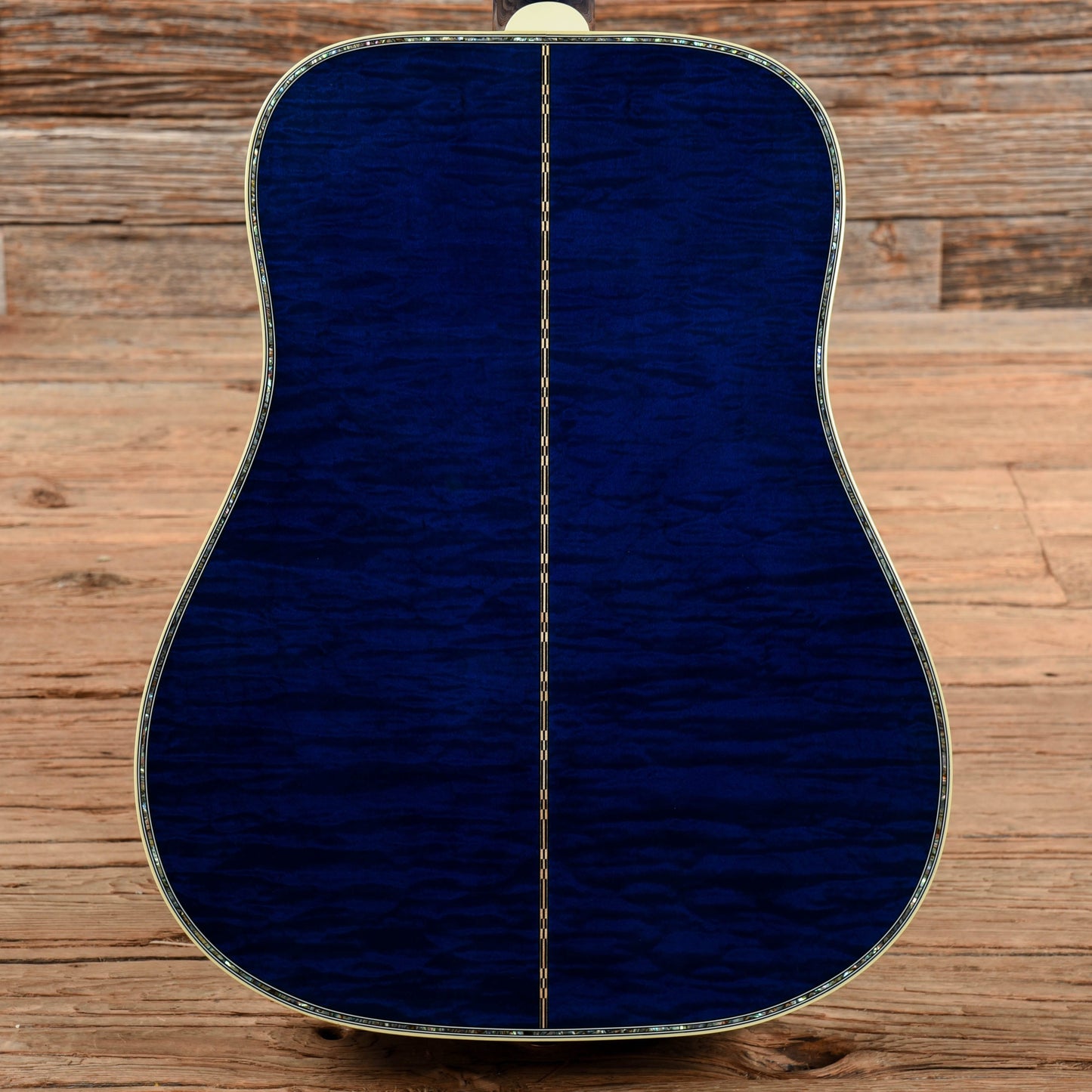 Gibson Hummingbird Custom Quilt (Custom Inlays and Blue Finish) Blue 2015