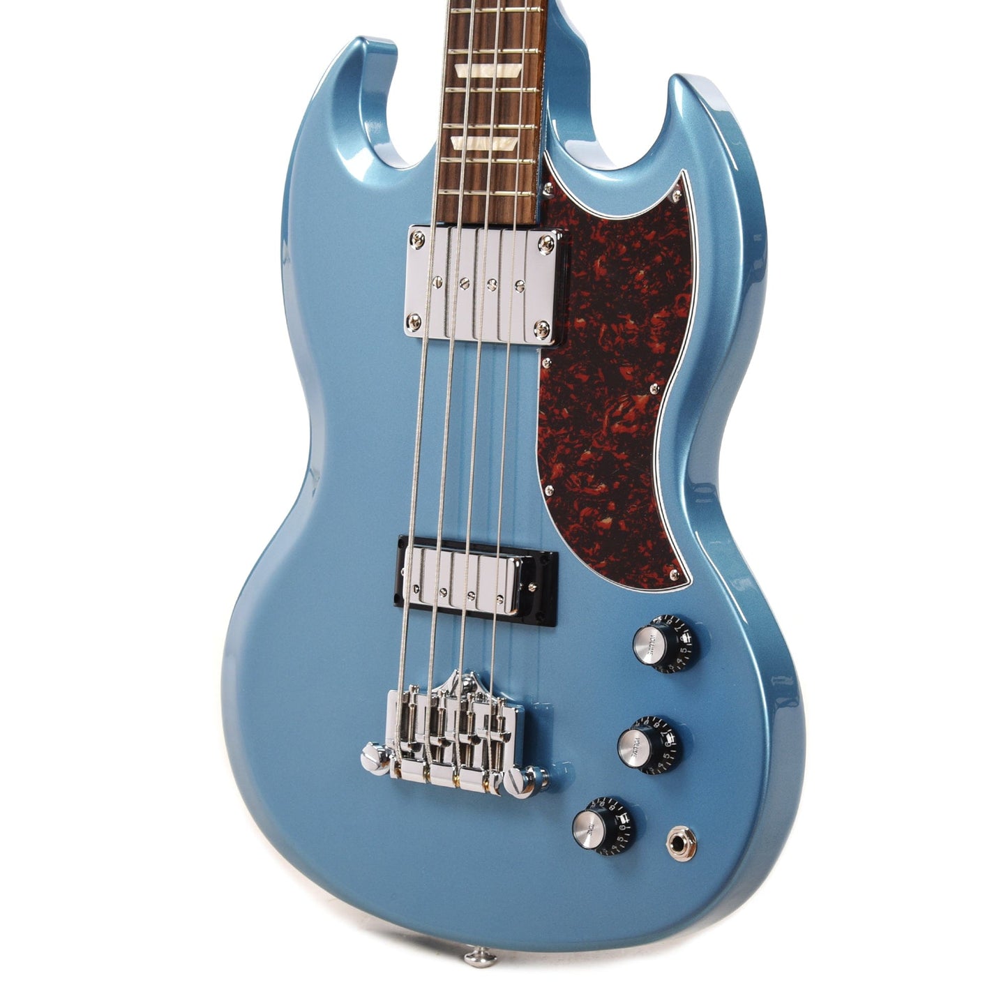 Gibson USA SG Standard Bass Pelham Blue w/Tortoise Pickguard