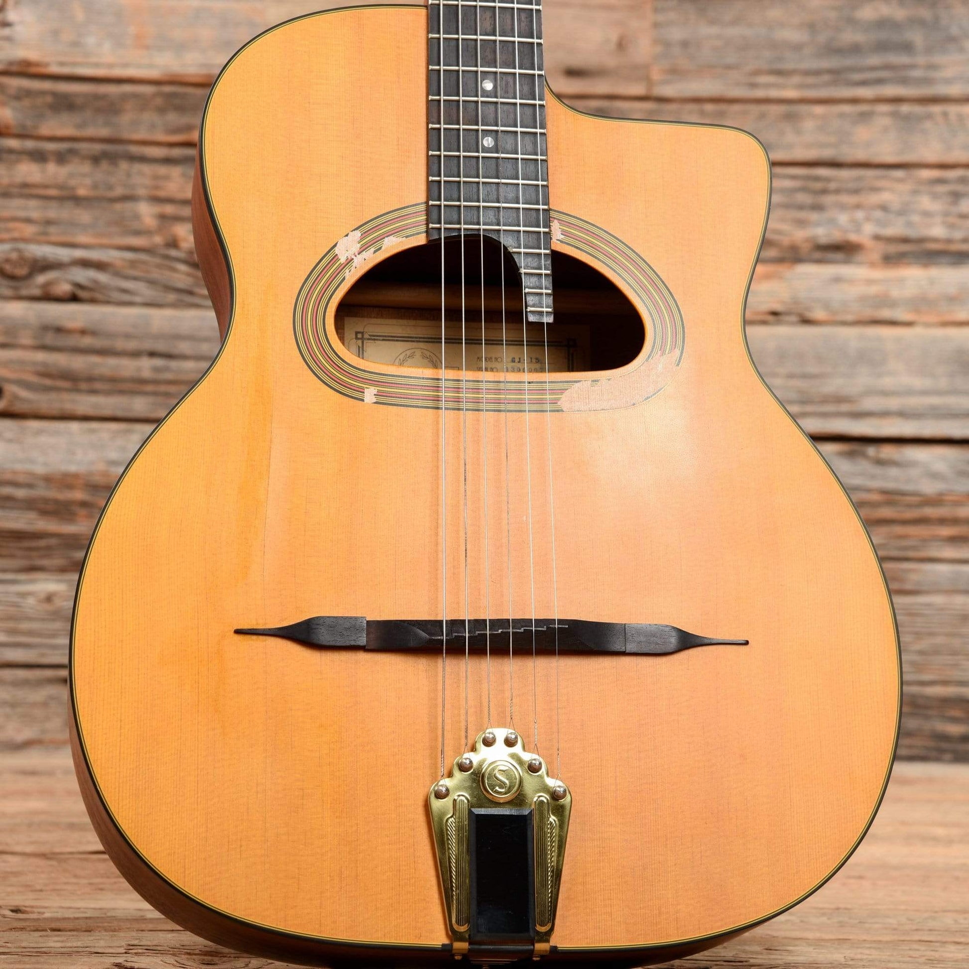 Gitane Cigano GJ-15 Grande Bouche Gypsy Jazz Guitar Natural Acoustic Guitars / OM and Auditorium